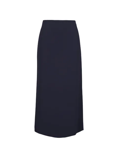 Lafayette 148 rear-slit skirt Blue MSU04R1X42479