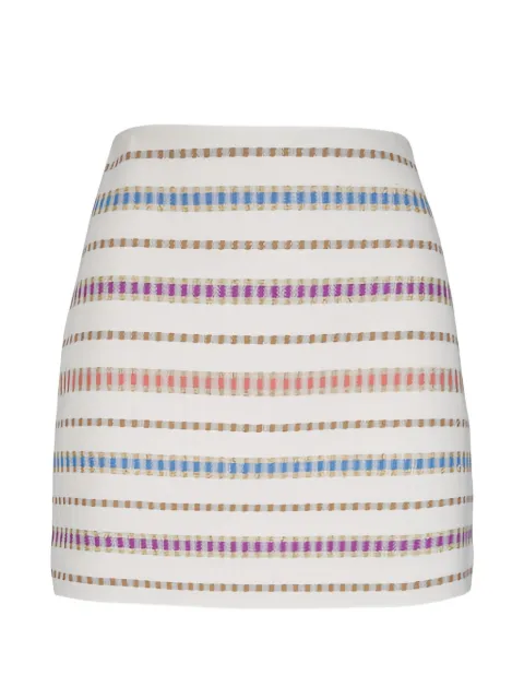 Veronica Beard striped tweed skirt Neutrals 2605TW12930262W0548