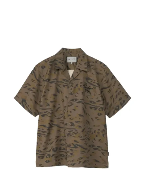Carhartt WIP Travon leopard-print shirt Brown I036794