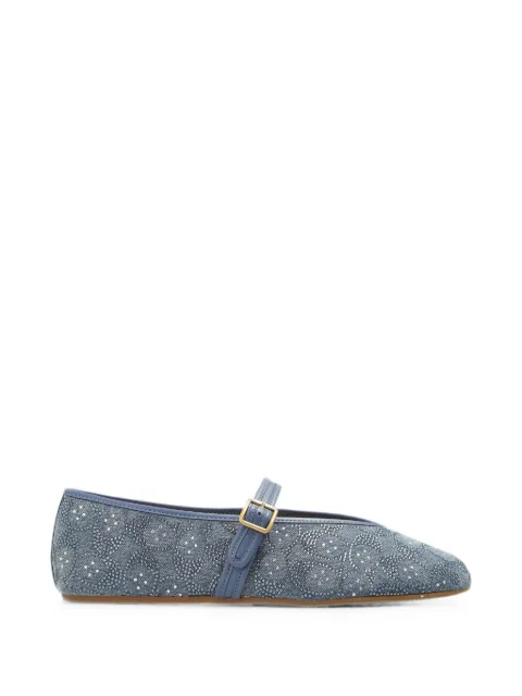 Coach sequin-embellished ballet flats Blue CEX12