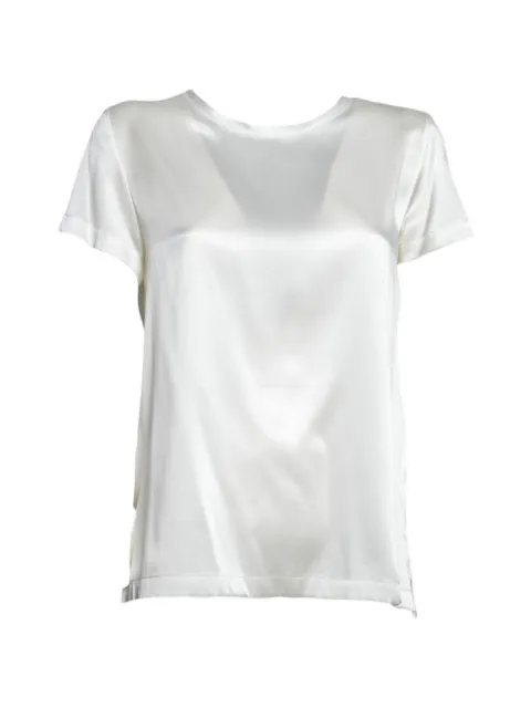 SOLOTRE satin-finish T-shirt White M1AB0173