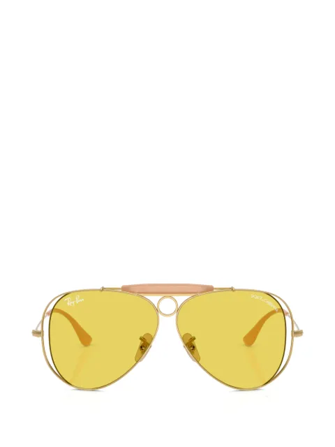 Ray-Ban x Dolce & Gabbana The Shooter aviator sunglasses Gold RB3138M