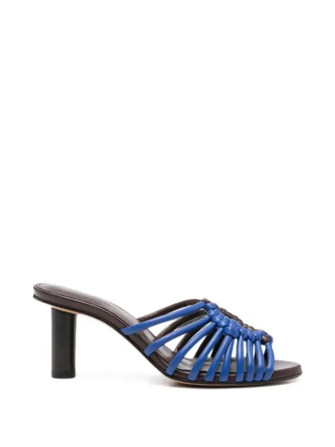 JW Anderson Plot leather heeled sandals Brown SN0112PR0342