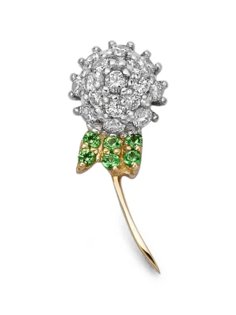 Loquet Dandelion Wish diamond and tsavorite charm Gold CHMDANWIS18W