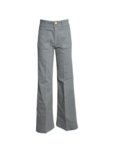 Seafarer patch-pocket wide-leg jeans Green SWP0102TCS00189997020