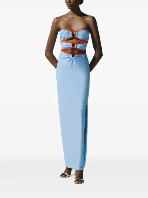 Baobab Zur ring-detail maxi pareo Blue 6650474