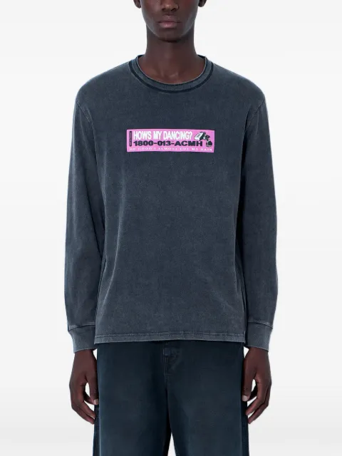 ACHM logo-patch long-sleeve T-shirt Grey ACMH1058J