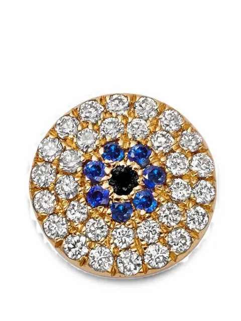 Loquet Evil eye-motif diamond and sapphire charm Gold CHMEVILAR18Y