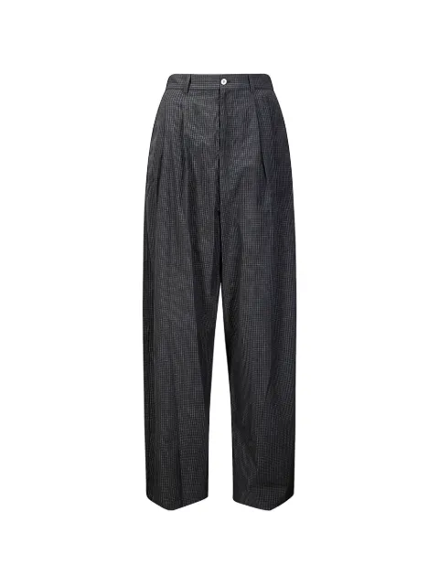 Jejia Elsa checked cotton trousers Grey MJD266CLT362
