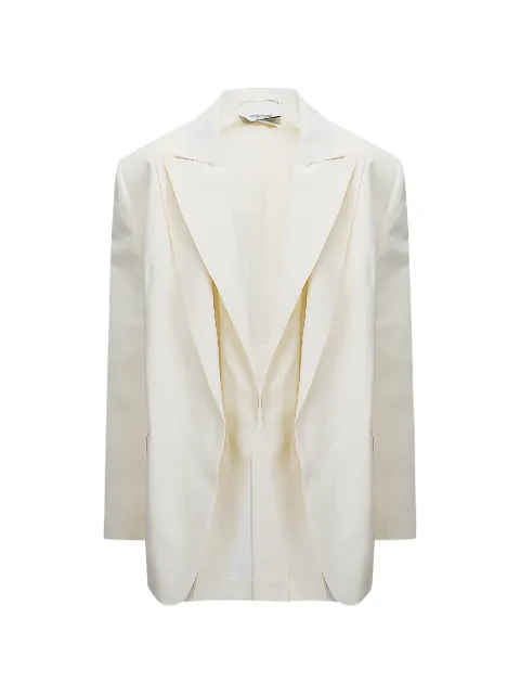 Sportmax peak-lapels layered jacket Neutrals 2612041033