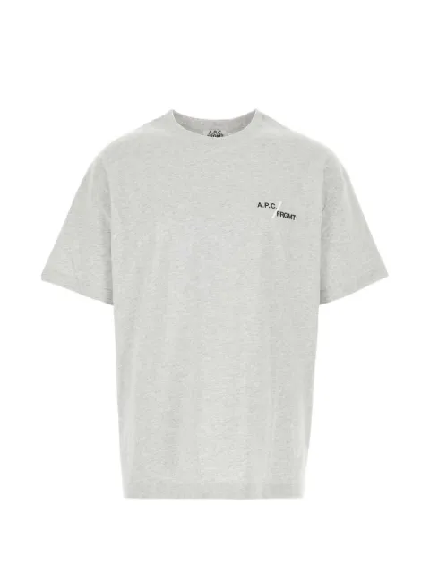 A.P.C. Renoncement logo-print T-shirt Grey COHSLM26487