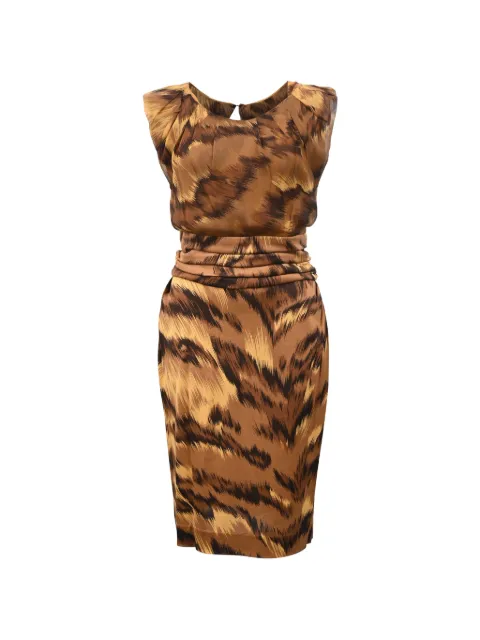 Diane Von Furstenberg Vintage Jamilla printed dress Brown TONPUHKCL467579W