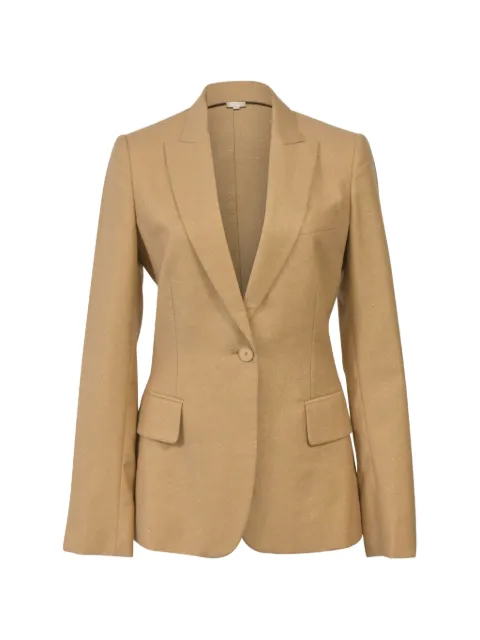 Stella McCartney Pre-Owned Glittered single-breasted blazer Neutrals NAPPUHKCL398004W