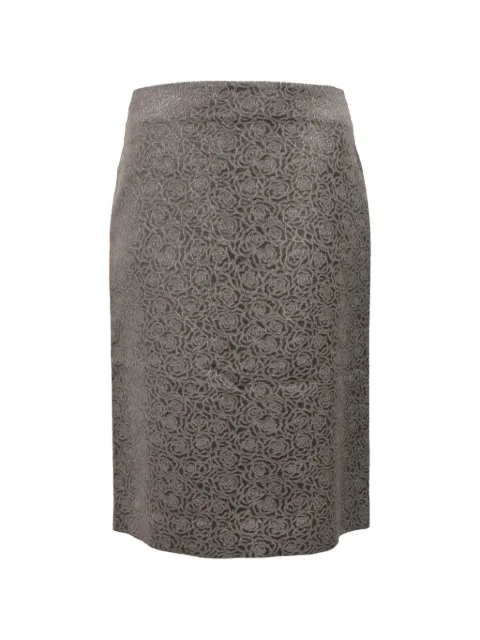 Etro Vintage floral-print pencil skirt Brown TONPUHKCL408712W