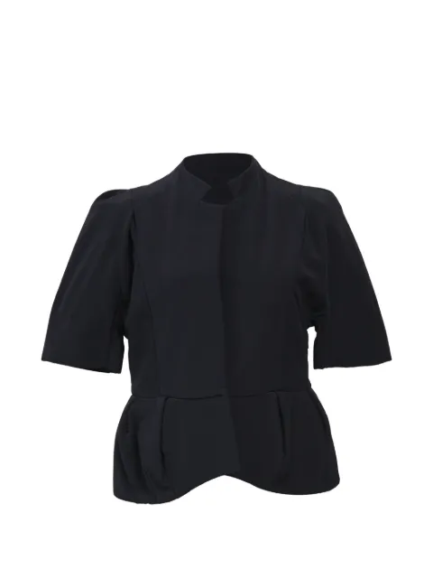 Marni Pre-Owned Peplum short-sleeve jacket Blue NAPPUHKCL424386W