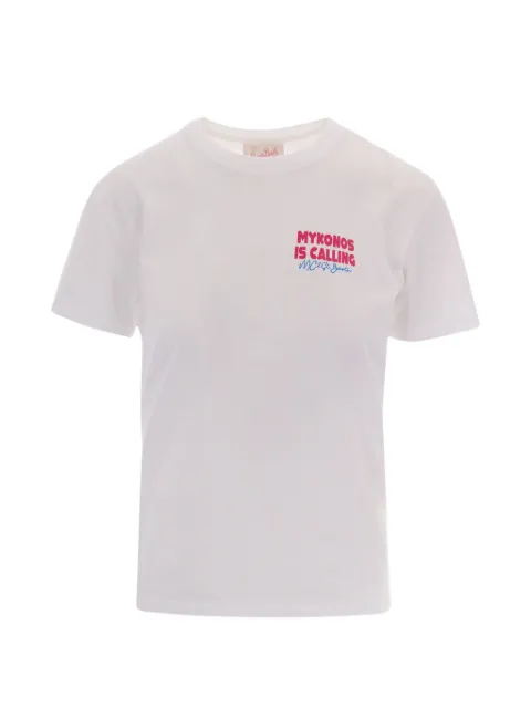 MC2 Saint Barth Emilie Mykonos Is Calling T-shirt White EMI0001
