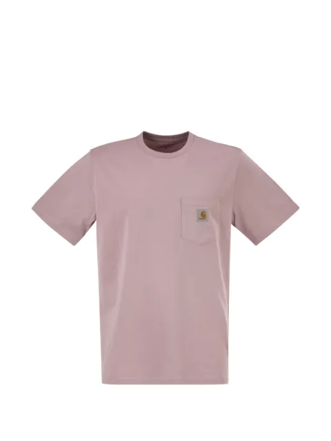 Carhartt WIP logo-patch pocket T-shirt Pink I030434