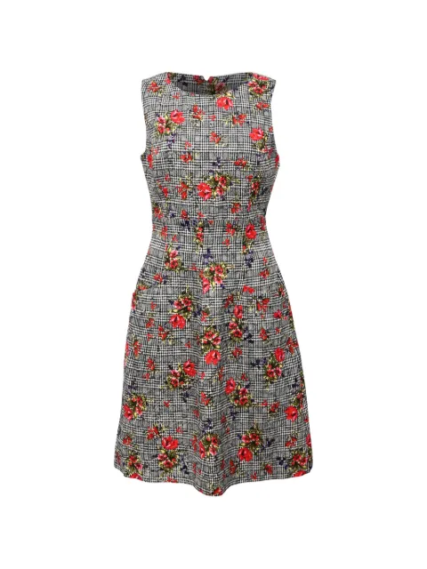 Oscar de la Renta Pre-Owned printed A-line dress White TONPUHKCL423350W