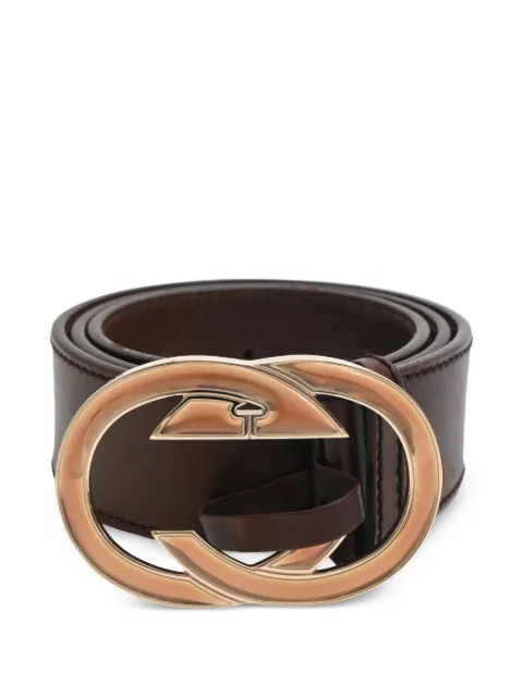 Gucci Pre-Owned Double G logo belt Brown RFCPUHKAC739638W