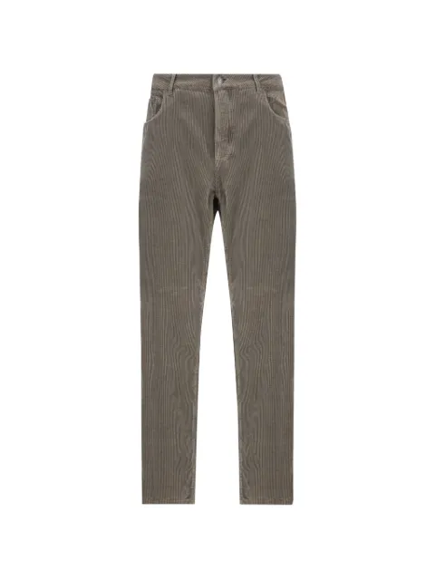 Brunello Cucinelli corduroy straight-leg trousers Grey M280NF1012CMX48