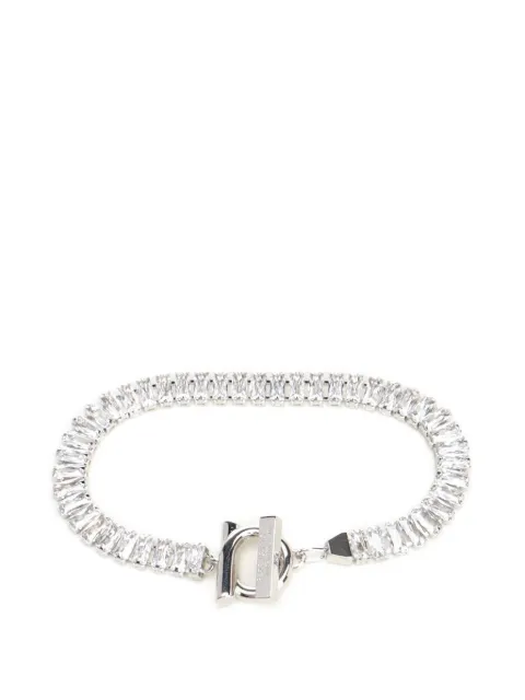 Ferragamo Gancini crystal-embellished bracelet Silver 761006