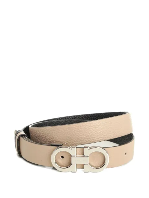 Ferragamo Gancini reversible leather belt Neutrals 23A565