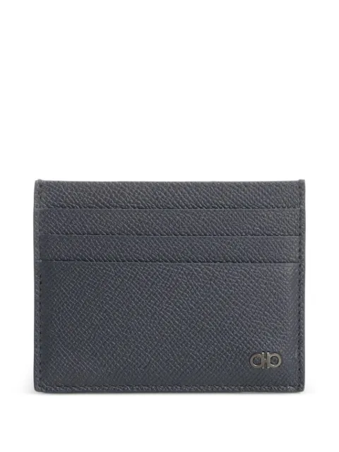 Ferragamo Gancio-plaque leather cardholder Blue 661478