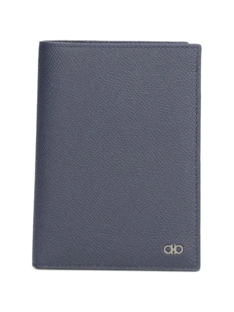 Ferragamo Gancini passport holder Blue 661563