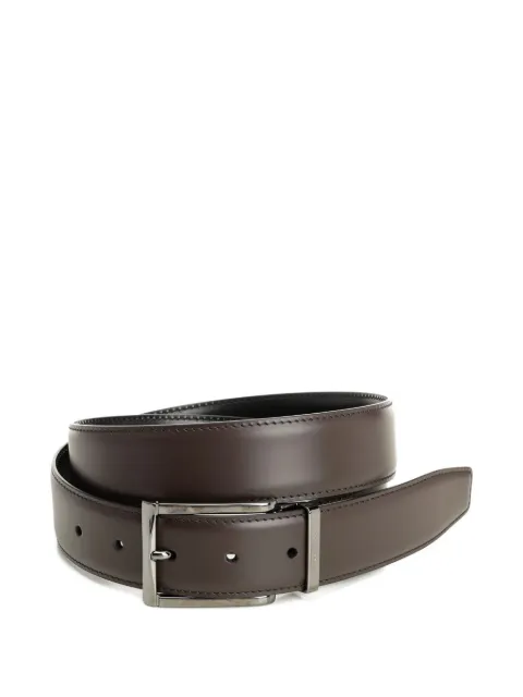 Ferragamo Gancini reversible leather belt Brown 679497