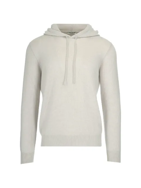 Al Duca D’Aosta 1902 cashmere hoodie White 77AFELPACAPPUCCIO
