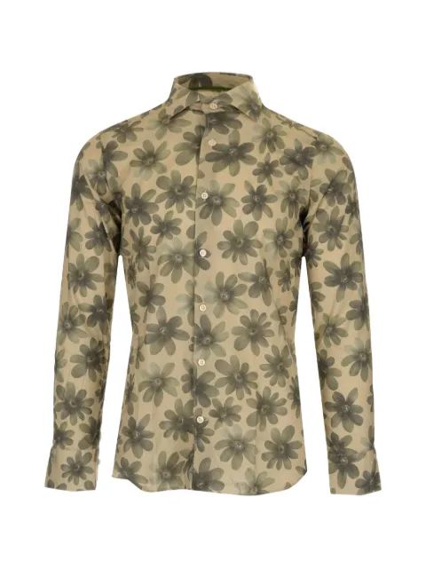Al Duca D’Aosta 1902 floral-print slim-fit shirt Neutrals QFYXNZ