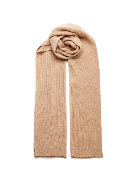 Al Duca D’Aosta 1902 ribbed-knit cashmere scarf Neutrals 77ASCIARPA
