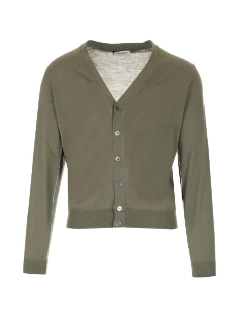 Al Duca D’Aosta 1902 V-neck ribbed-trim cardigan Green CB1MLRM16R