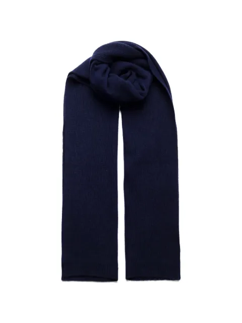 Al Duca D’Aosta 1902 ribbed-knit wool scarf Blue 77ASCIARPA