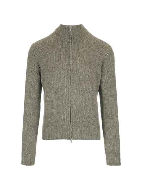 Al Duca D’Aosta 1902 zip-up high-neck sweater Brown FZ3MLYK3R