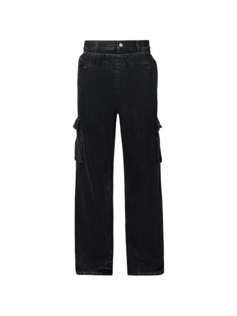 Le Pere Peek-A-Boo cargo pants Black LPMD0043019