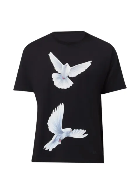 3.PARADIS Freedom Doves T-shirt Black T001COM