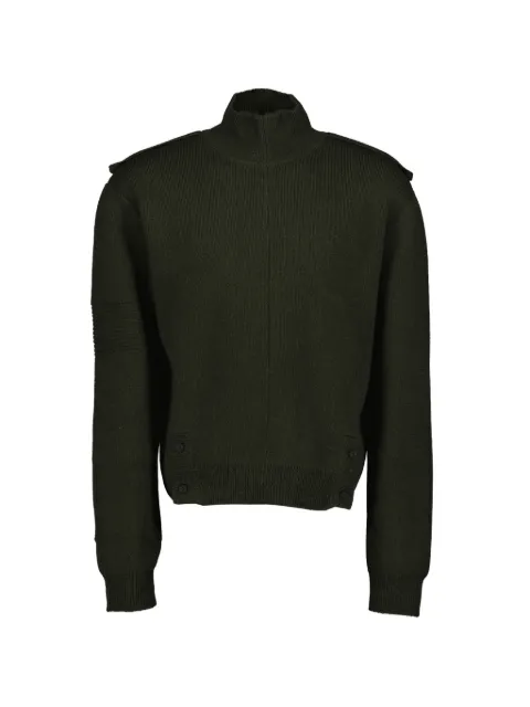 A-COLD-WALL* Utility mock-neck cardigan Green ACWMK152