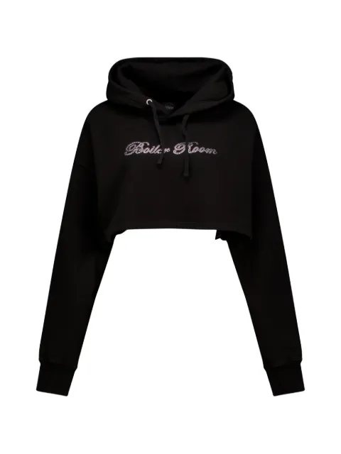 Boiler Room Boiler Room cropped hoodie Black AW24HD01BLK