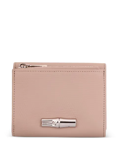 Longchamp Le Roseau compact wallet Pink 30049HFP266