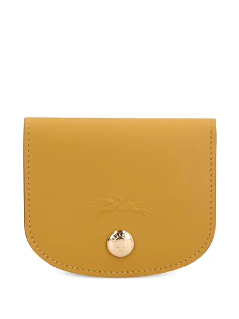 Longchamp Épure logo-embossed card holder Brown 30047HFY894