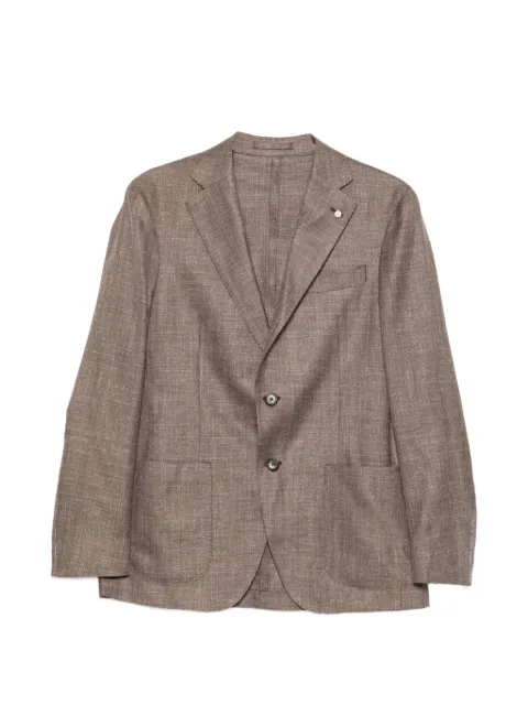 L.B.M. 1911 single-breasted notched-lapel jacket Brown 622812403