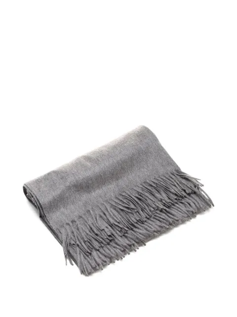 Al Duca D’Aosta 1902 fringed cashmere scarf Grey 8500146PLAID
