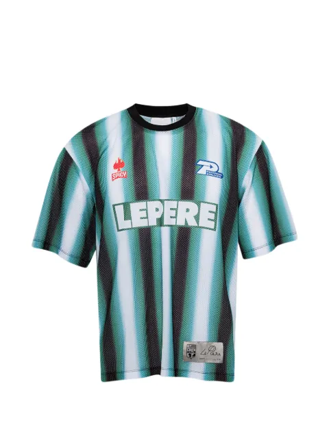 Le Pere LPFC striped mesh T-shirt White LPMK0014180