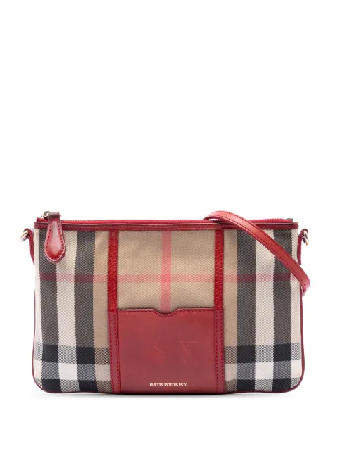 Burberry Pre-Owned 2000-2017 House Check Canvas crossbody bag Brown TBEXD2DRH3KHWJAK