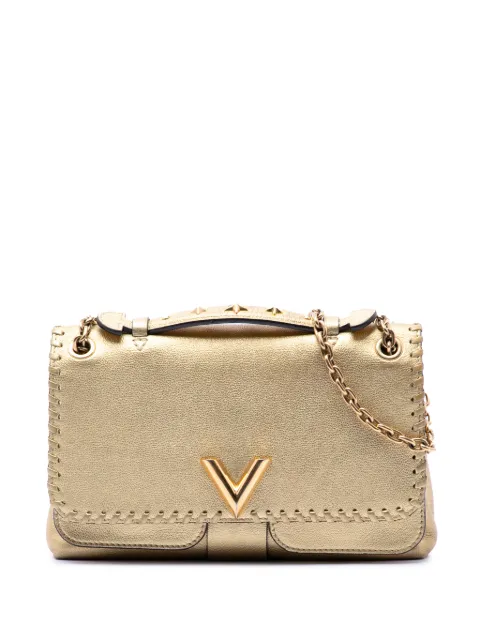 Louis Vuitton Pre-Owned 2017 Metallic Cuir Plume Ecume Very Chain Bag satchel Gold NC8LC9CVPCUR5QMB