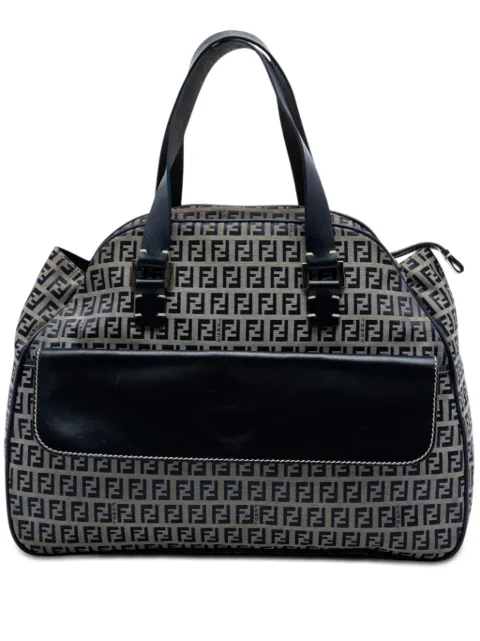 Fendi Pre-Owned 2000-2010 Zucchino Canvas handbag Grey CTDKZ8MNMTESYAED