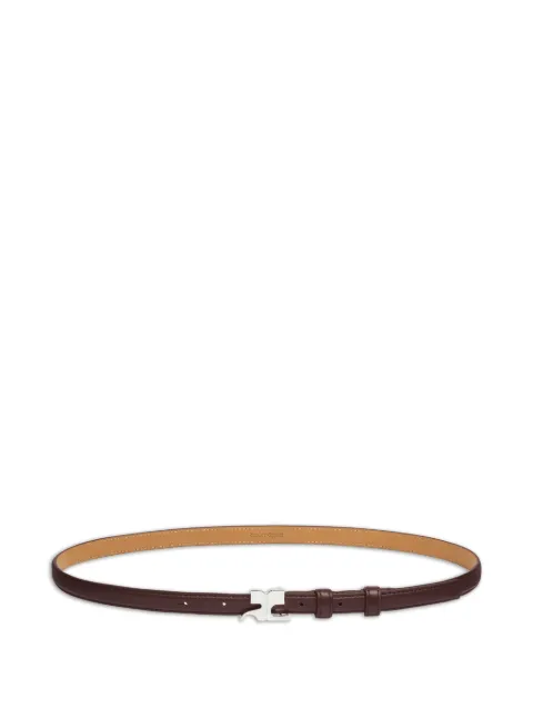 Courrèges AC logo-plaque belt Brown 126ACE021CV0034