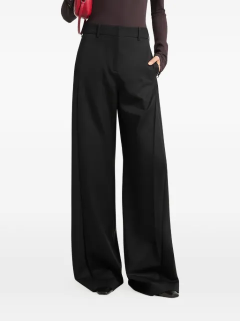 Courrèges tailored pleated trousers Black 326CPA652WO0132