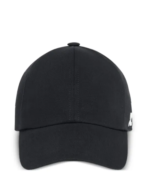 Courrèges logo-embroidered cotton cap Black 326TCT049CO0134